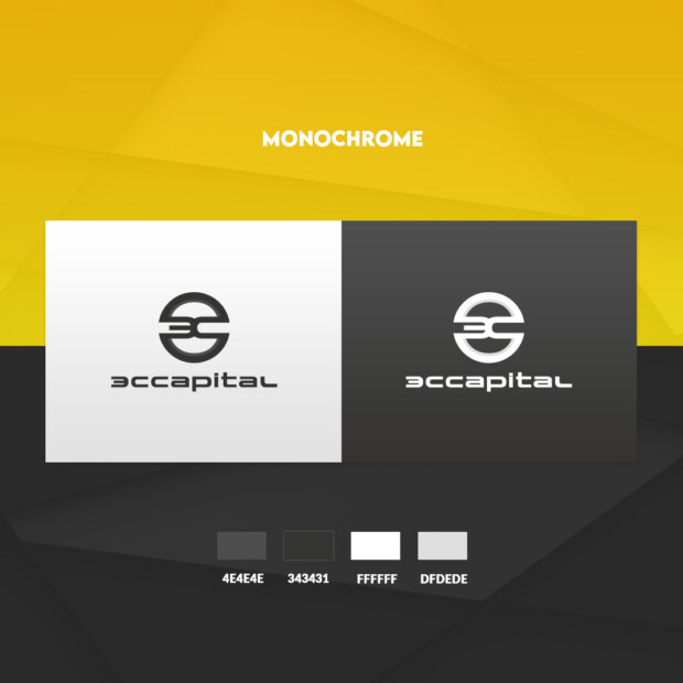 Monochrome Logo Design | 3C Capital