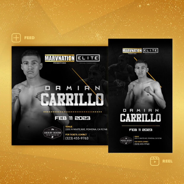 Social Media Post Design | Fight Promo | NGBA