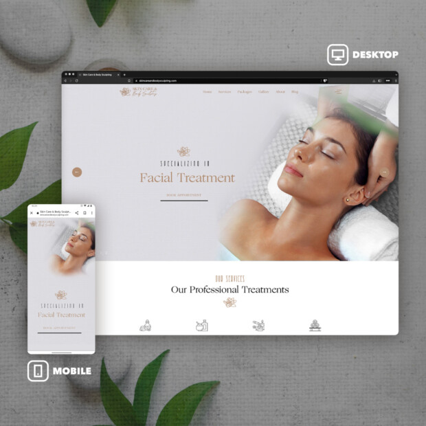 Web Design | Skin Care & Body Sculpting