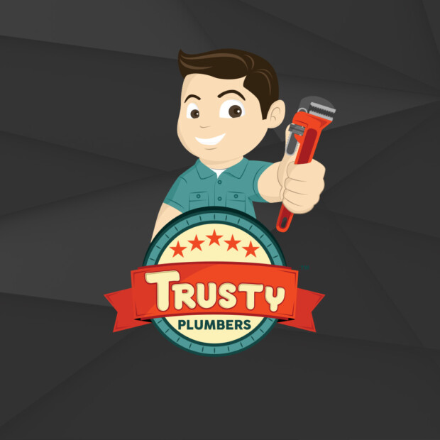 Mascot Logo Design | Trusty Plumbers