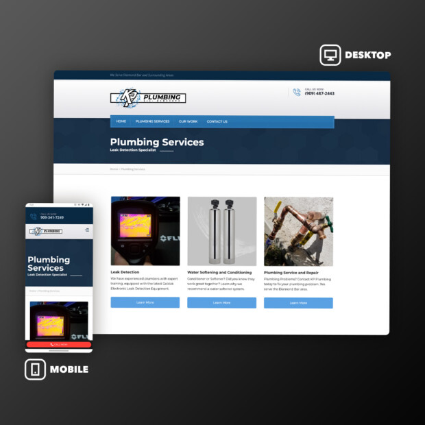 Web Design KP Plumbing | Evee Salazar - Bloq Marketing