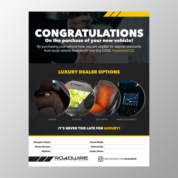 Sell Sheet Design 01 - Product Option