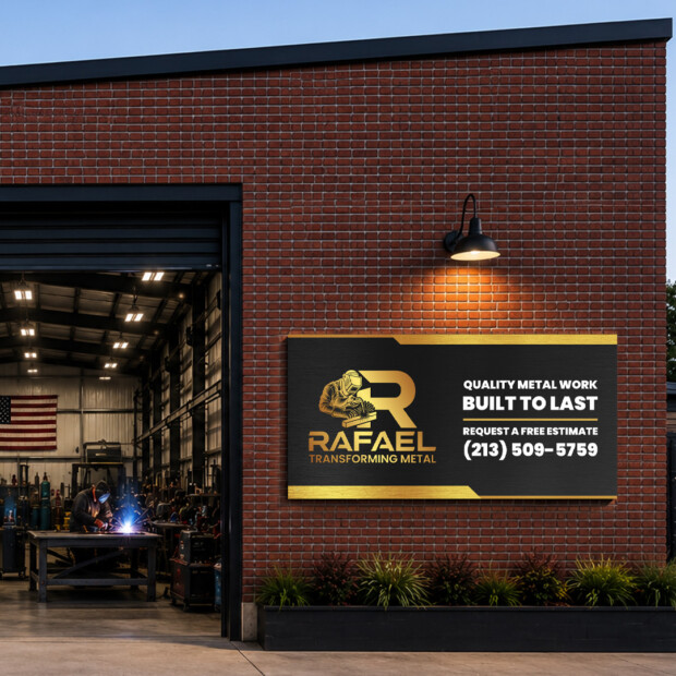 Rafael Transforming Metal - Shop Signage